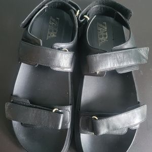 ZARA Black womens sandals Eur size 42,US size 11